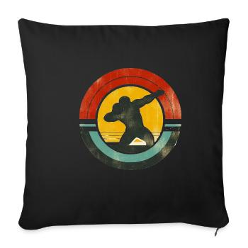 Shot Put - Sofa pillowcase 17,3'' x 17,3'' (45 x 45 cm) - black - Front