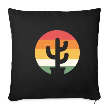 Succulent Plants Horticulture Poison - Sofa pillowcase 17,3'' x 17,3'' (45 x 45 cm) - black - Front