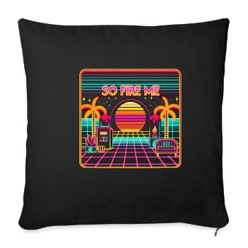 So Fire Me 6 - Sofakissenbezug 45 x 45 cm - Schwarz - Vorne