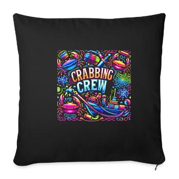 Crabbing Crew 19 - Sofa pillowcase 17,3'' x 17,3'' (45 x 45 cm) - black - Front