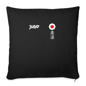Judo Desgin - Sofa pillowcase 17,3'' x 17,3'' (45 x 45 cm) - black - Front