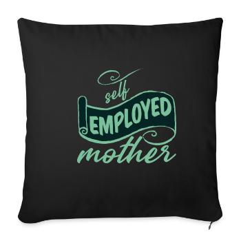 Mère indépendante 2 - Housse de coussin décorative 45 x 45 cm - noir - Devant