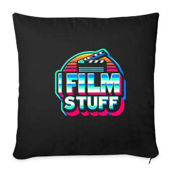 I Film Stuff 17 - Sofa pillowcase 17,3'' x 17,3'' (45 x 45 cm) - black - Front