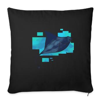 Manta Maler Gift - Sofakissenbezug 45 x 45 cm - Schwarz - Vorne