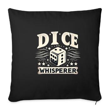 Dice Whisperer 4 - Sofakissenbezug 45 x 45 cm - Schwarz - Vorne