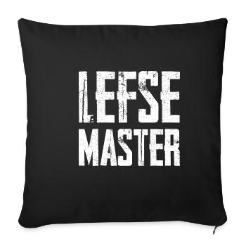 Lefse Master 2 - Sofa pillowcase 17,3'' x 17,3'' (45 x 45 cm) - black - Front