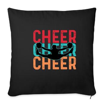 Cheering Cheer Varsity Players Poison - Sofa pillowcase 17,3'' x 17,3'' (45 x 45 cm) - black - Front