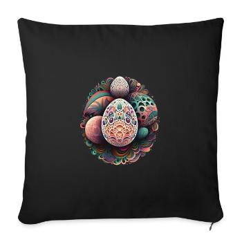 An Abstract Interpretation Of Easter Eggs - Sofa pillowcase 17,3'' x 17,3'' (45 x 45 cm) - black - Front