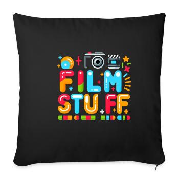 I Film Stuff 11 - Sofa pillowcase 17,3'' x 17,3'' (45 x 45 cm) - black - Front