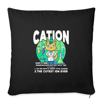Cation - Housse de coussin décorative 45 x 45 cm - noir - Devant
