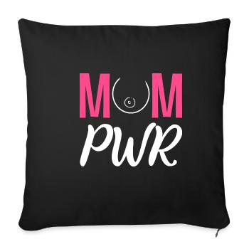 Mère PWR Mère travailleuse Poison - Housse de coussin décorative 45 x 45 cm - noir - Devant