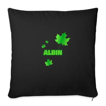 Gift for Albin - Sofa pillowcase 17,3'' x 17,3'' (45 x 45 cm) - black - Front