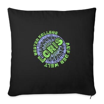 Geschenk für Loris - Sofakissenbezug 45 x 45 cm - Schwarz - Vorne