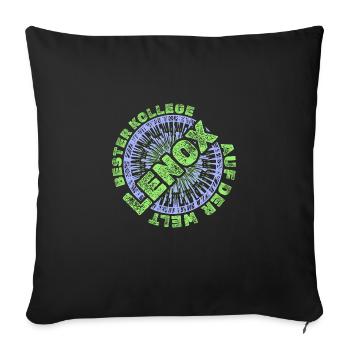 Mitarbeiter Lenox - Sofakissenbezug 45 x 45 cm - Schwarz - Vorne
