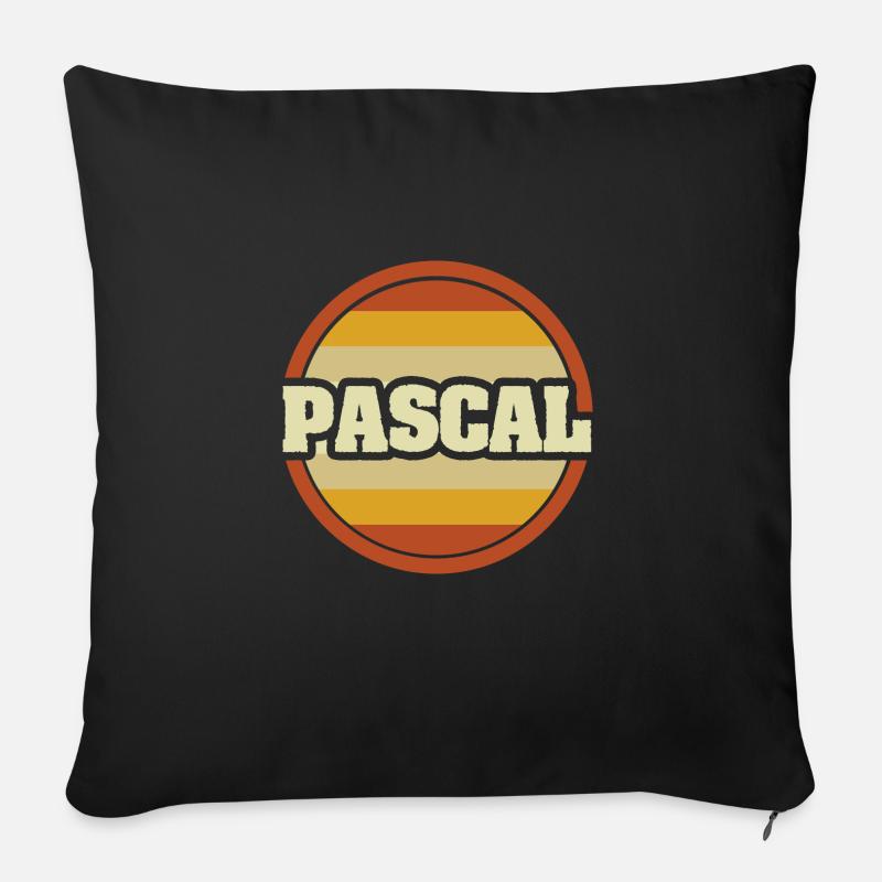 Pascal - Sofakissenbezug 45 x 45 cm - Schwarz