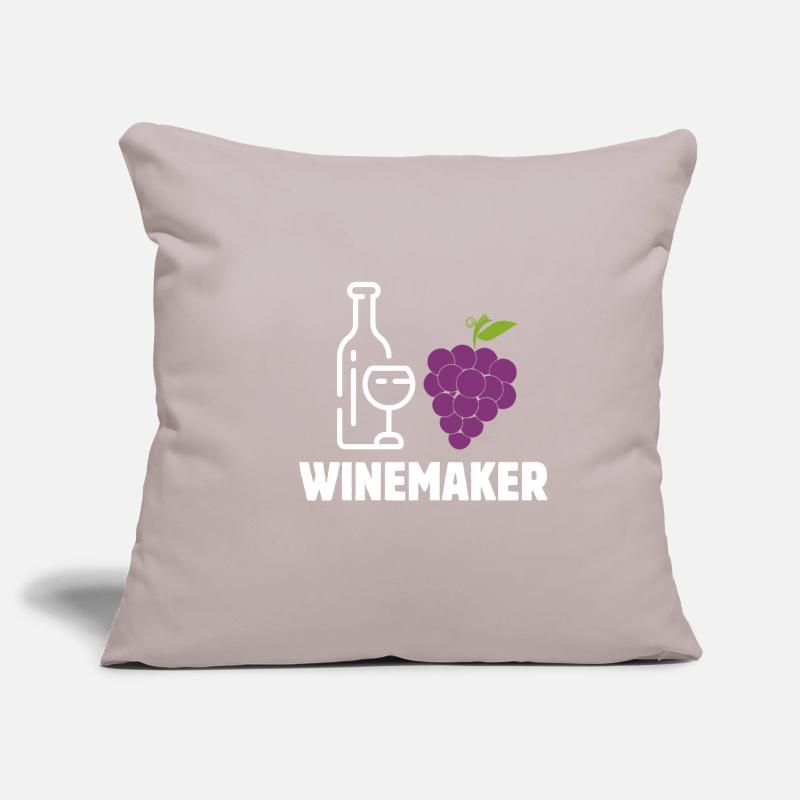 Winemaker Alcoholic Winery Profession Pacemaker Winer Sofa pillowcase 17,3'' x 17,3'' (45 x 45 cm)