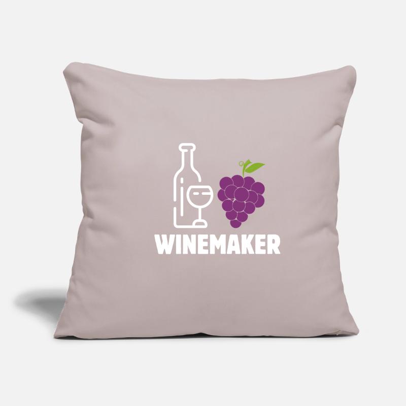 Vignerons Vignobles alcoolisés Profession Pacemaker Winer Housse de coussin décorative 45 x 45 cm