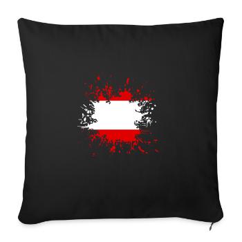 Österreich Austria österreich Austria - Sofakissenbezug 45 x 45 cm - Schwarz - Vorne