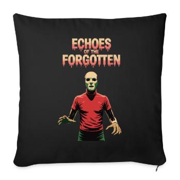 Echoes of the Forgotten – Dark Horror Design - Sofa pillowcase 17,3'' x 17,3'' (45 x 45 cm) - black - Front