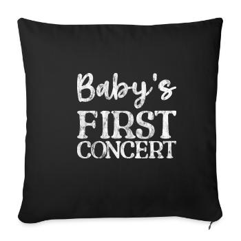 Baby's First Concert 3 - Sofakissenbezug 45 x 45 cm - Schwarz - Vorne