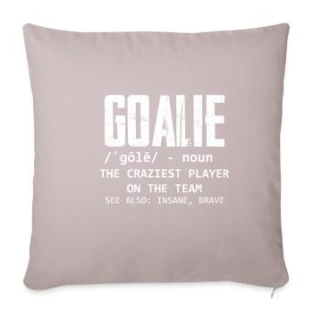 Goalie Gear Goalkeeper Definition 3 - Housse de coussin décorative 45 x 45 cm - taupe clair - Devant