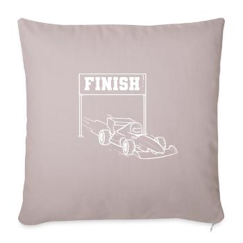 Cadeau champion de voiture de course - Housse de coussin décorative 45 x 45 cm - taupe clair - Devant