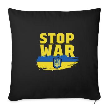 End War Affected Poison - Sofa pillowcase 17,3'' x 17,3'' (45 x 45 cm) - black - Front