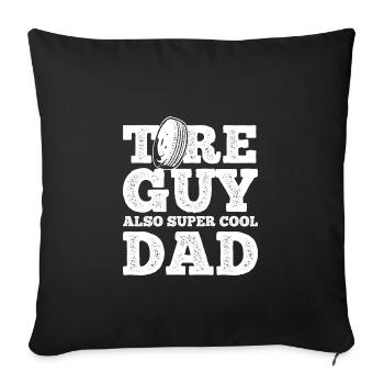 Tire Guy Dad Mechanic - Sofakissenbezug 45 x 45 cm - Schwarz - Vorne