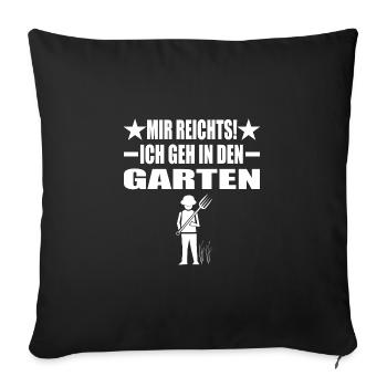 Garten - Sofakissenbezug 45 x 45 cm - Schwarz - Vorne