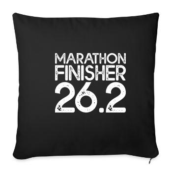 Marathon Finisher 26.2 3 - Sofa pillowcase 17,3'' x 17,3'' (45 x 45 cm) - black - Front