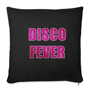 Disco Fever Seventies Lovers 80's Funky Night Retr - Housse de coussin décorative 45 x 45 cm - noir - Devant