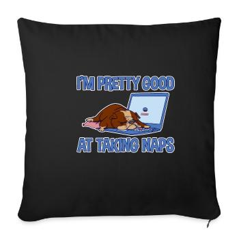 Je suis assez bon pour faire la sieste 2 - Housse de coussin décorative 45 x 45 cm - noir - Devant