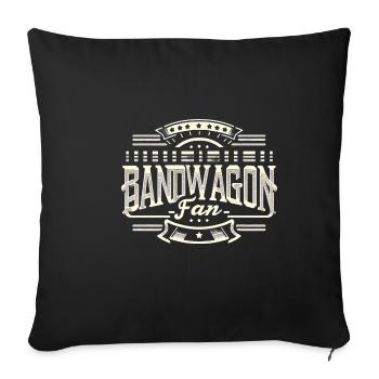 Bandwagon Fan 13 - Sofa pillowcase 17,3'' x 17,3'' (45 x 45 cm) - black - Front