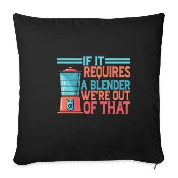 S’il nécessite un mélangeur, nous sommes hors de ce 2 - Housse de coussin décorative 45 x 45 cm - noir - Devant
