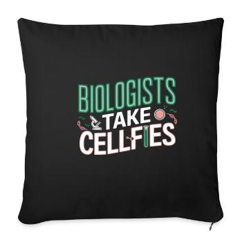 Biologists Take Cellfies 6 - Sofakissenbezug 45 x 45 cm - Schwarz - Vorne