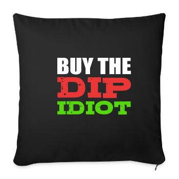 Buy the Dip Funny Man Gift - Sofa pillowcase 17,3'' x 17,3'' (45 x 45 cm) - black - Front