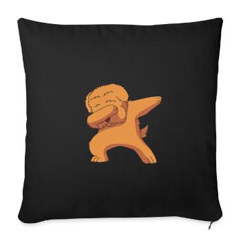 Chow Chow Dog - Sofa pillowcase 17,3'' x 17,3'' (45 x 45 cm) - black - Front