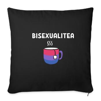 Bisexualitea. Bisexuell Gift - Sofakissenbezug 45 x 45 cm - Schwarz - Vorne