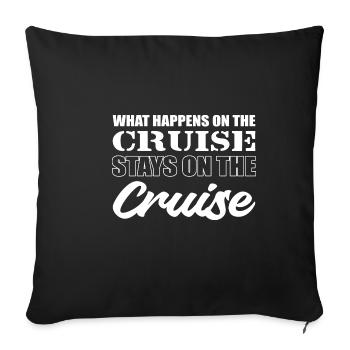 Restez sur le cruise Cruise Director Poison - Housse de coussin décorative 45 x 45 cm - noir - Devant