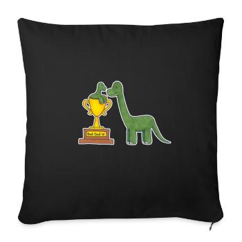 Bester Papa Dino - Sofakissenbezug 45 x 45 cm - Schwarz - Vorne