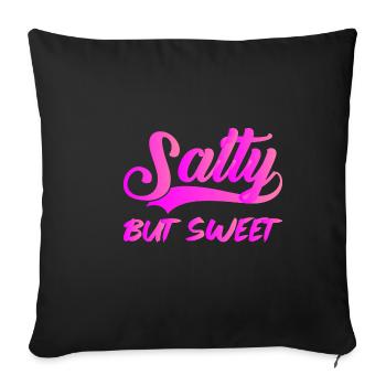 Salty But Sweet 9 - Sofa pillowcase 17,3'' x 17,3'' (45 x 45 cm) - black - Front