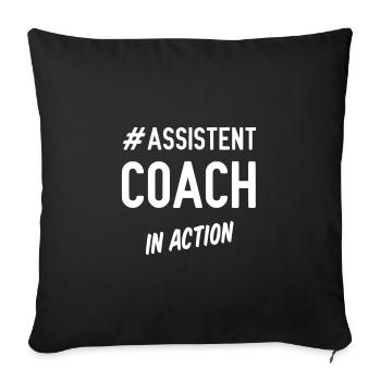 Assistent coach in action - Sofakissenbezug 45 x 45 cm - Schwarz - Vorne