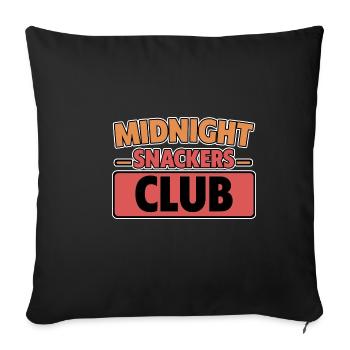 Midnight Snackers Club 2 - Sofakissenbezug 45 x 45 cm - Schwarz - Vorne