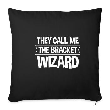 Ils m’appellent The Bracket Wizard 2 - Housse de coussin décorative 45 x 45 cm - noir - Devant