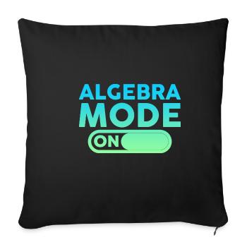 Algebra Mode On 4 - Sofa pillowcase 17,3'' x 17,3'' (45 x 45 cm) - black - Front