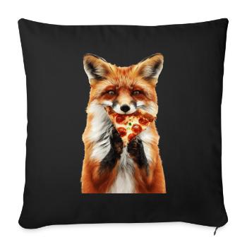 Fuchs - Sofakissenbezug 45 x 45 cm - Schwarz - Vorne