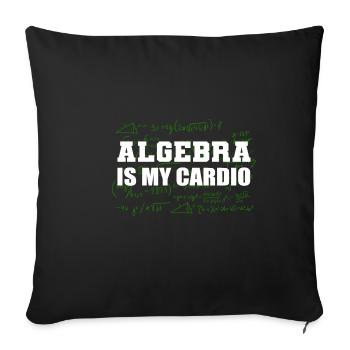 My Cardio Math -Major Gift - Sofa pillowcase 17,3'' x 17,3'' (45 x 45 cm) - black - Front