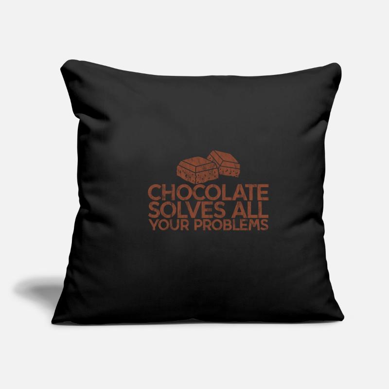 Chocolate Solves All Your Problems 3 Sofa pillowcase 17,3'' x 17,3'' (45 x 45 cm)