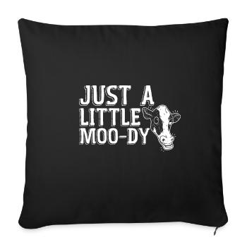 Juste un petit Moo-dy 2 - Housse de coussin décorative 45 x 45 cm - noir - Devant