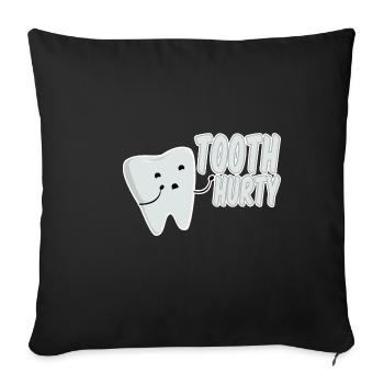 Tooth Hurty 2 - Sofa pillowcase 17,3'' x 17,3'' (45 x 45 cm) - black - Front